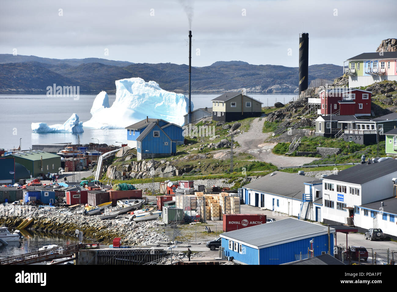 Iceberg a Qaqortoq, Groenlandia Foto Stock