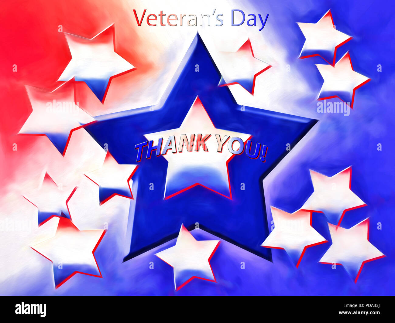 Una grafica veloce ho lavorato fino a ringraziare tutti i nostri veterani per la loro sacrifuce e servizio. Foto Stock