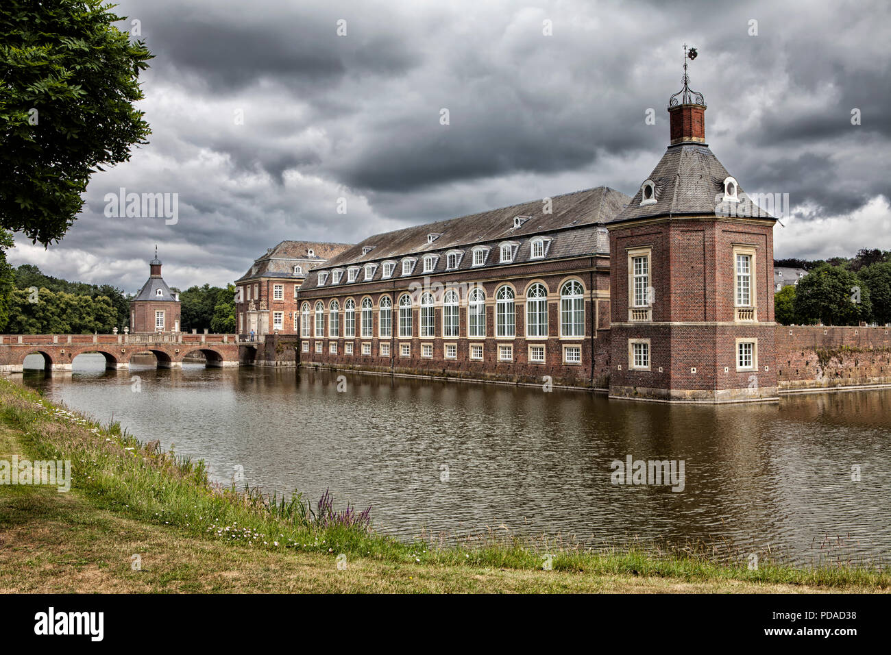 Nordkirchen Moated Palace, Germania Foto Stock