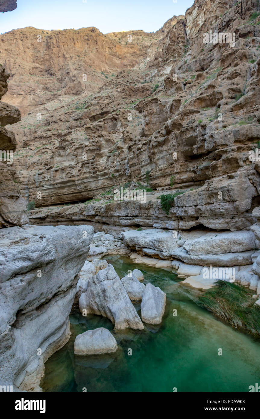 Wadi FUSC - Oman Foto Stock