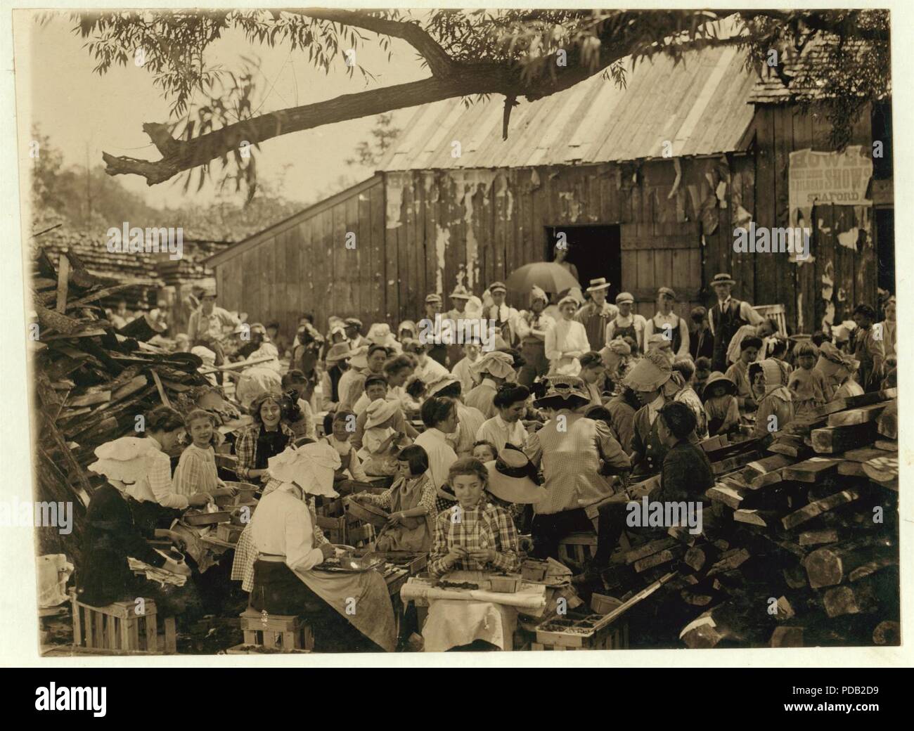 Un'altra vista generale del "TRATTAMENTO DI MONDATURA' stazione di A. J. Johnson a Seaford, Del. Foto Stock