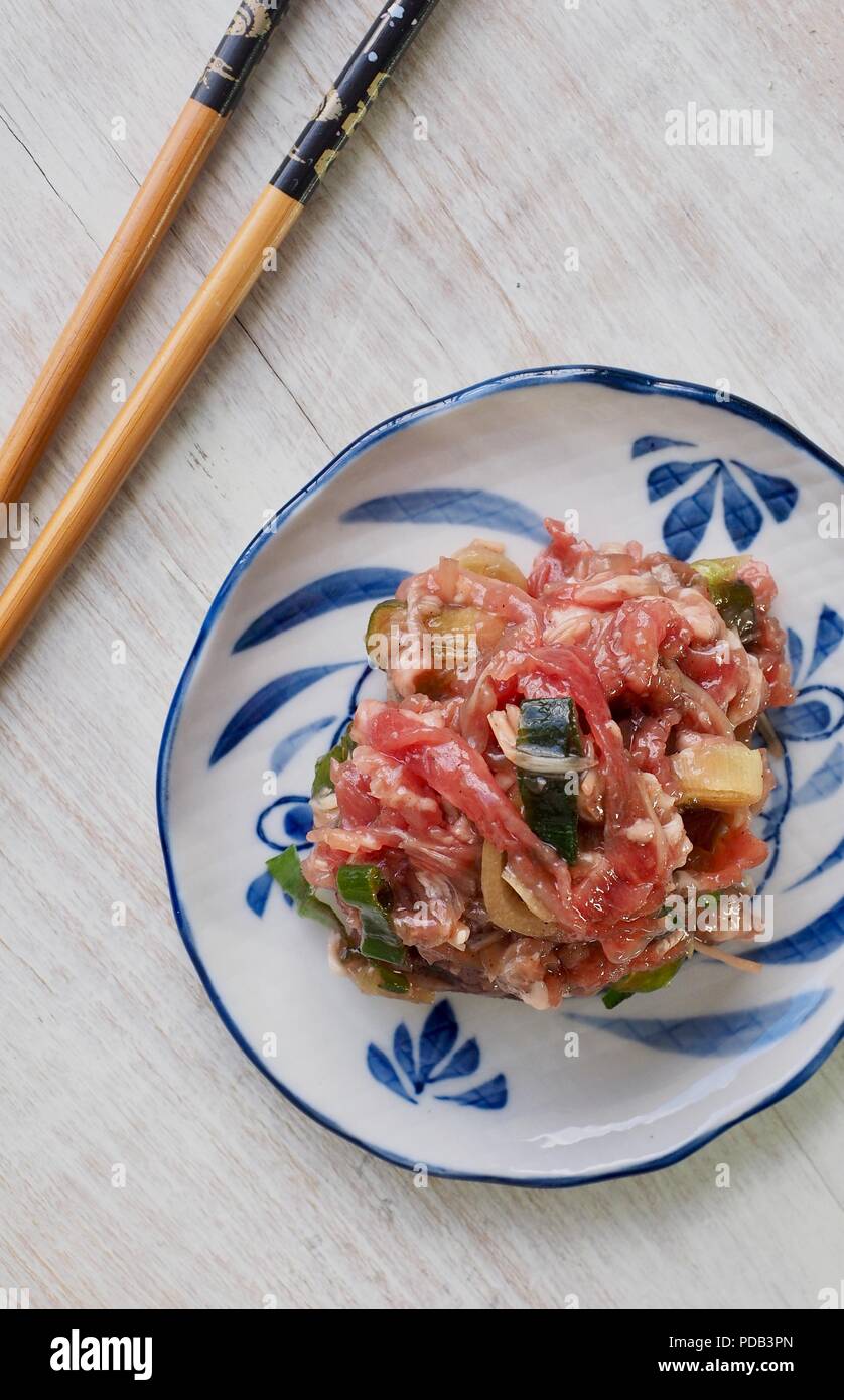 Asian Food manzo stagionato bulgogi Foto Stock