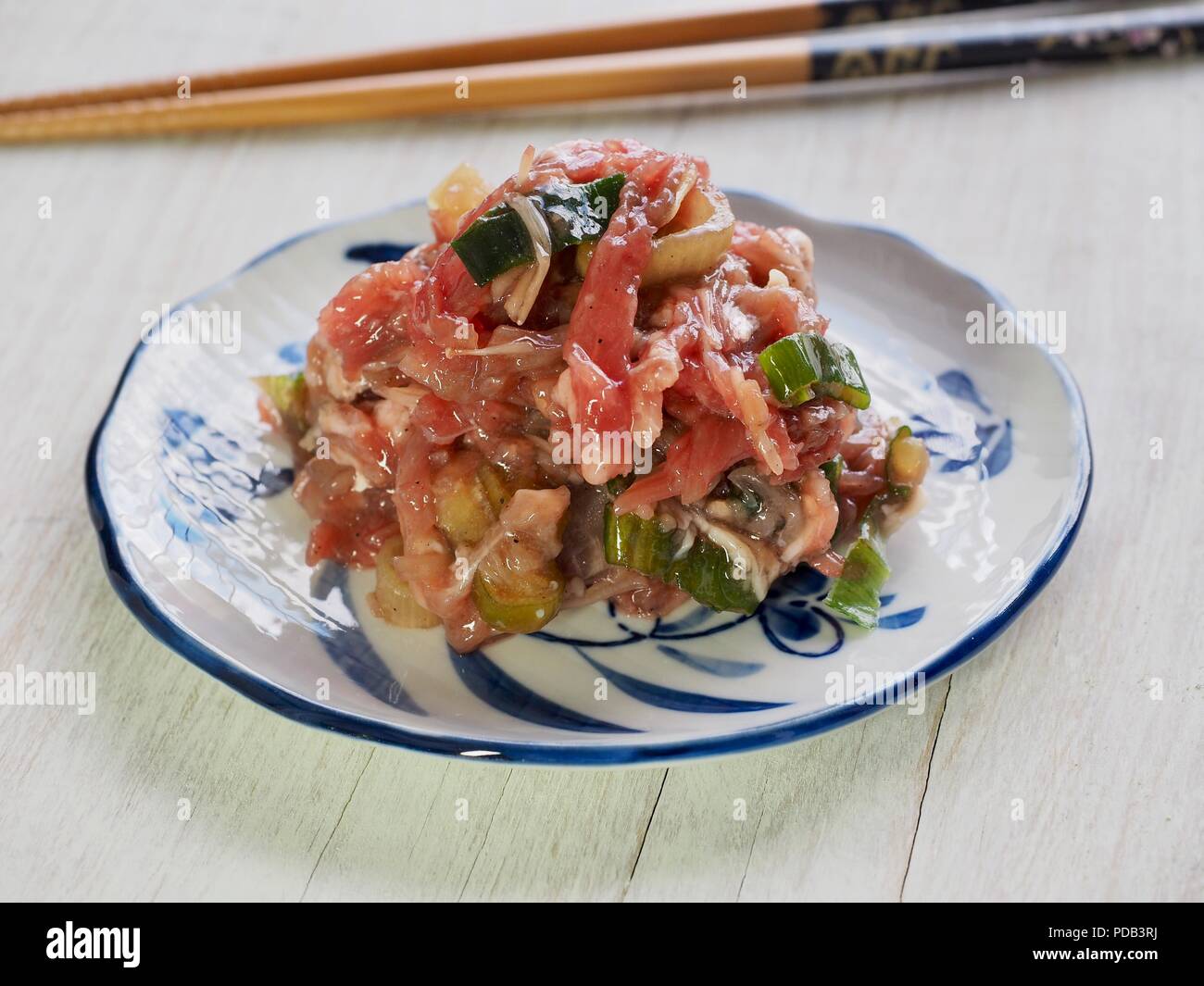 Asian Food manzo stagionato bulgogi Foto Stock