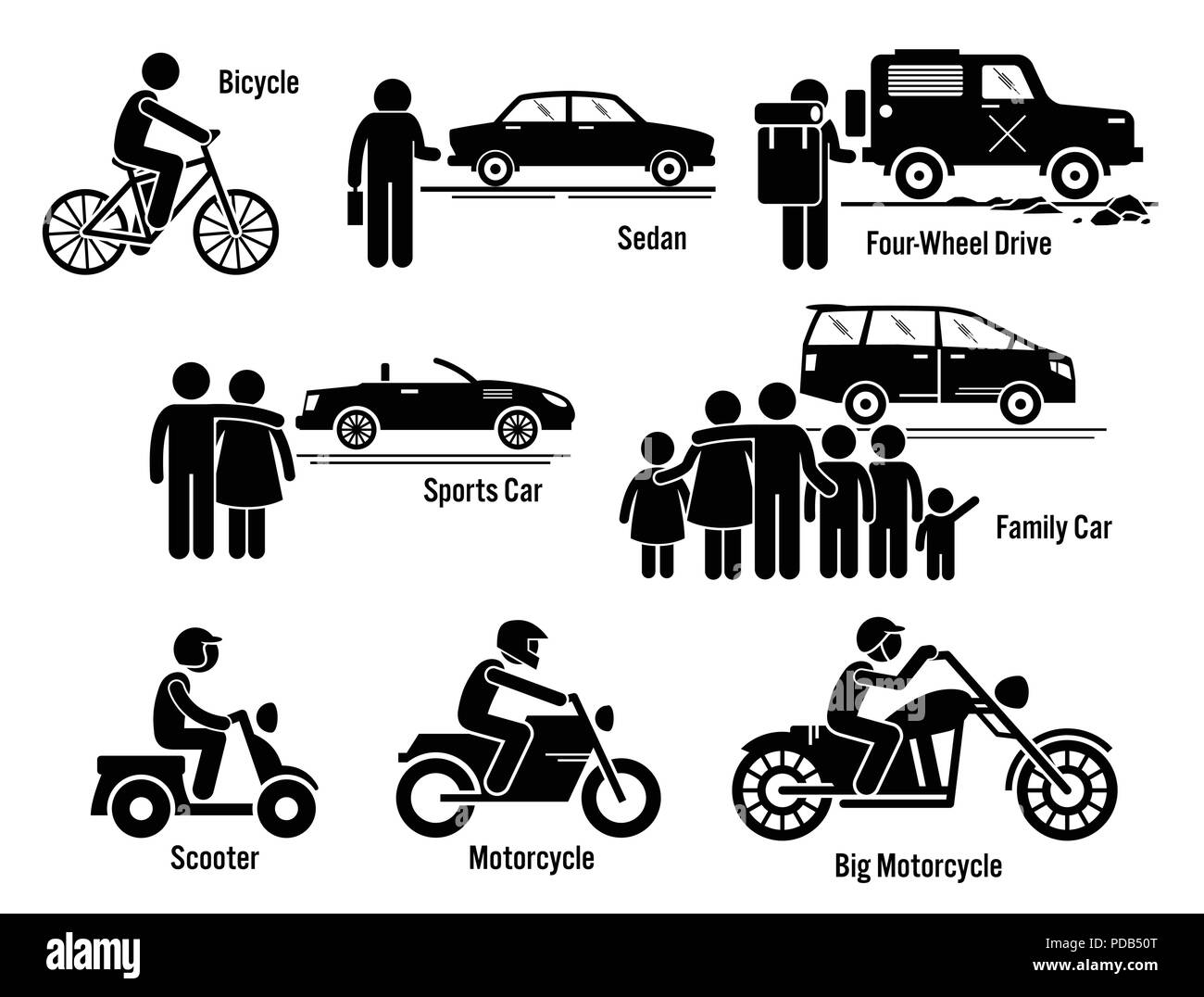 Personale di terra del trasporto di veicoli di trasporto impostato Illustrazione Vettoriale