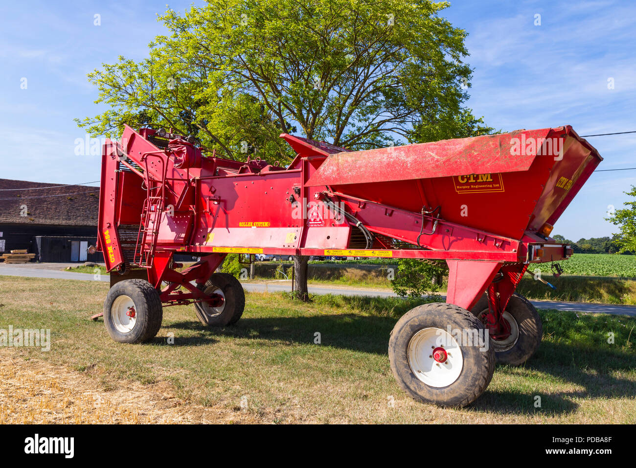 La barbabietola da zucchero harvester Foto Stock