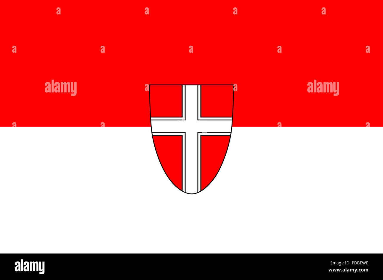Bandiera della legge federale austriaca membro di Vienna - Austria. Foto Stock