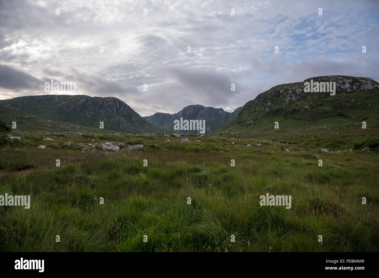 L'avvelenato Glen Dunlewey Gweedore Donegal Irlanda Foto Stock