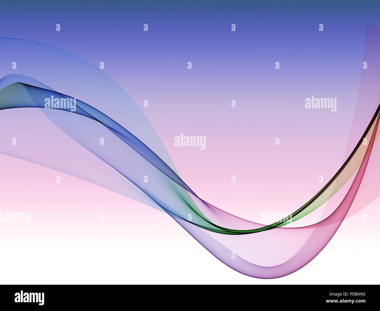 Nice abstract onda di fiamma lo sfondo con un gradiente morbido per la presentazione Foto Stock