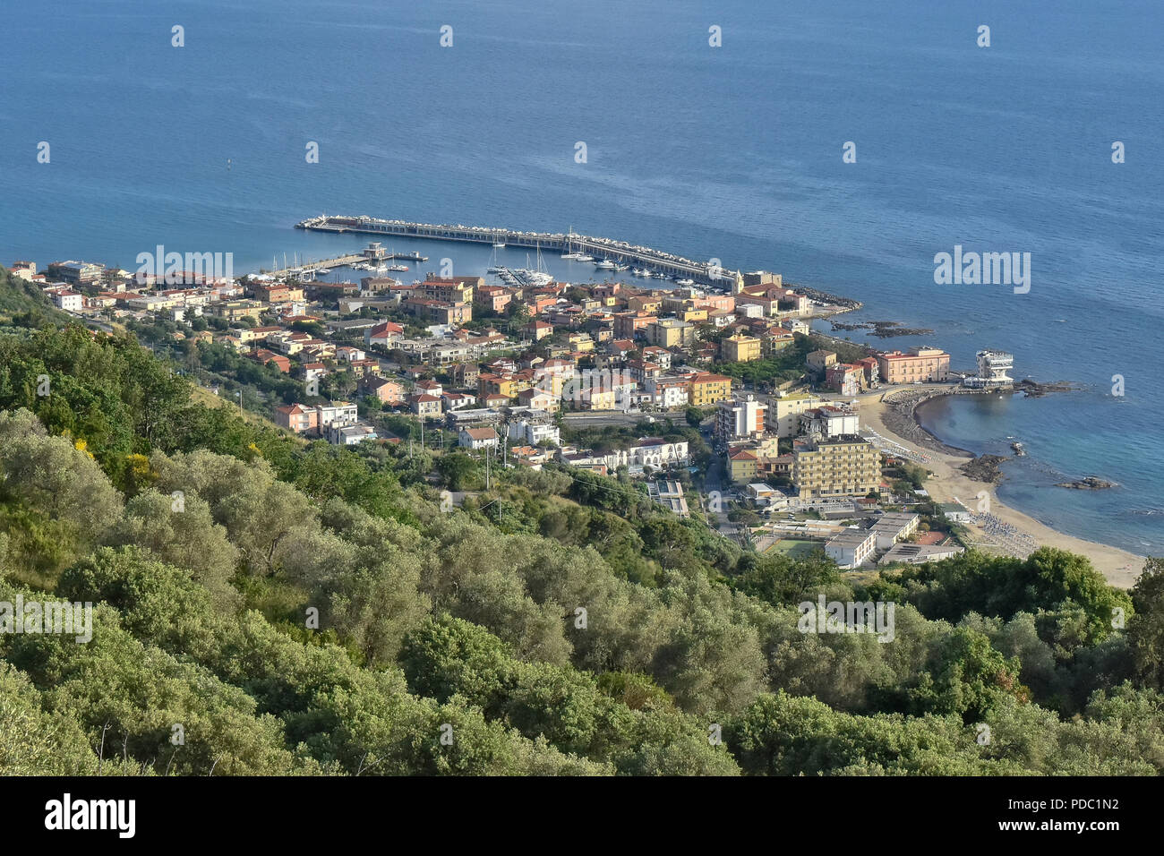 Acciaroli, CILENTO, ITALIA Foto Stock