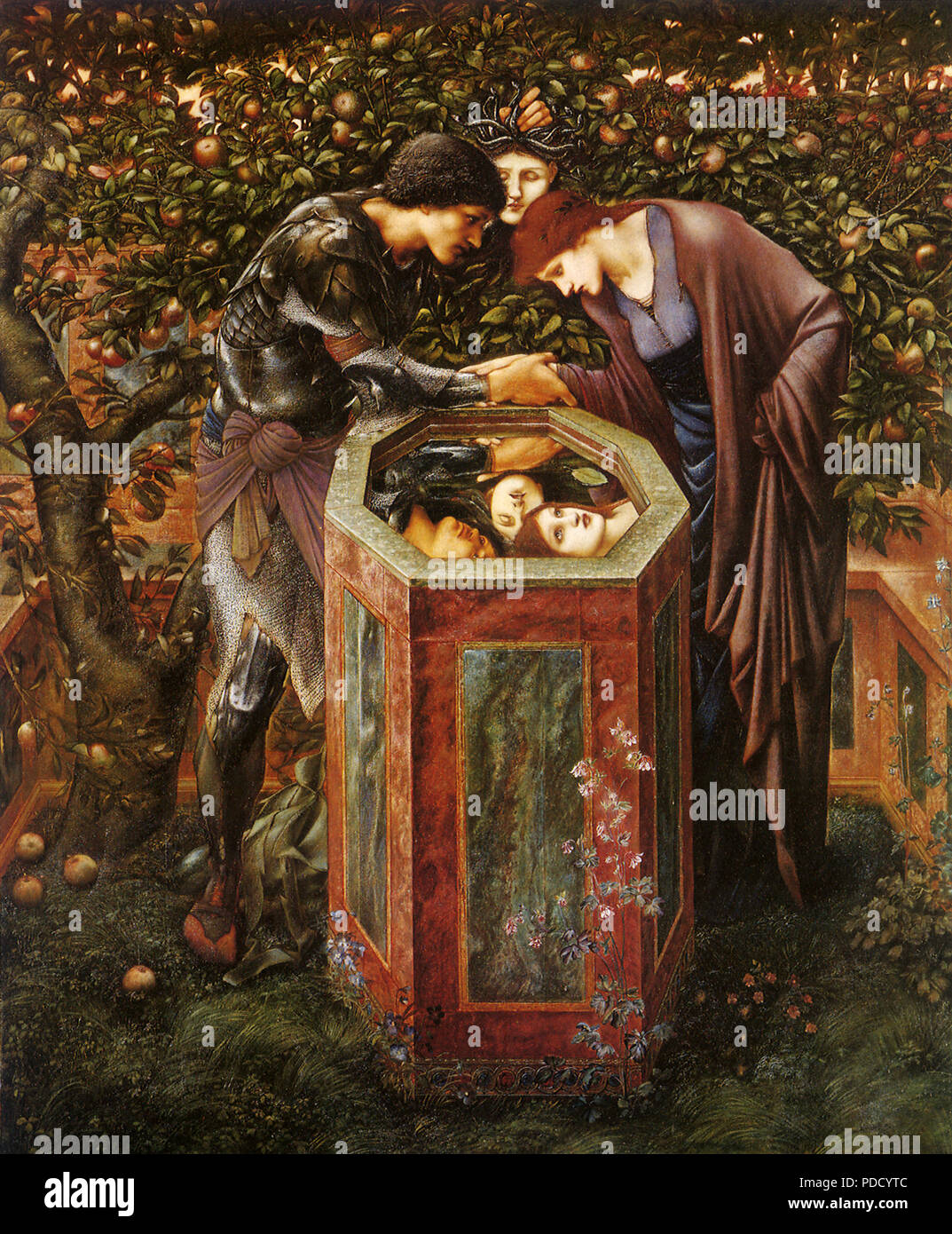 La testa funesta, Burne-Jones, Sir Edward Coley, 1886. Foto Stock