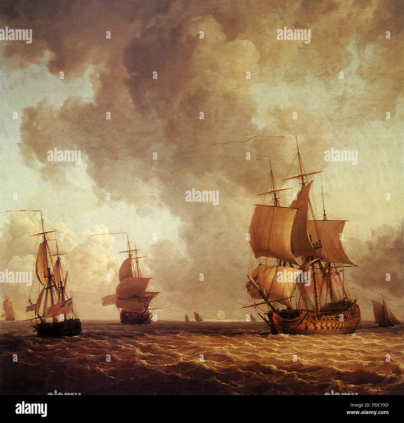 Le navi in una brezza leggera, Brooking, Charles, . Foto Stock