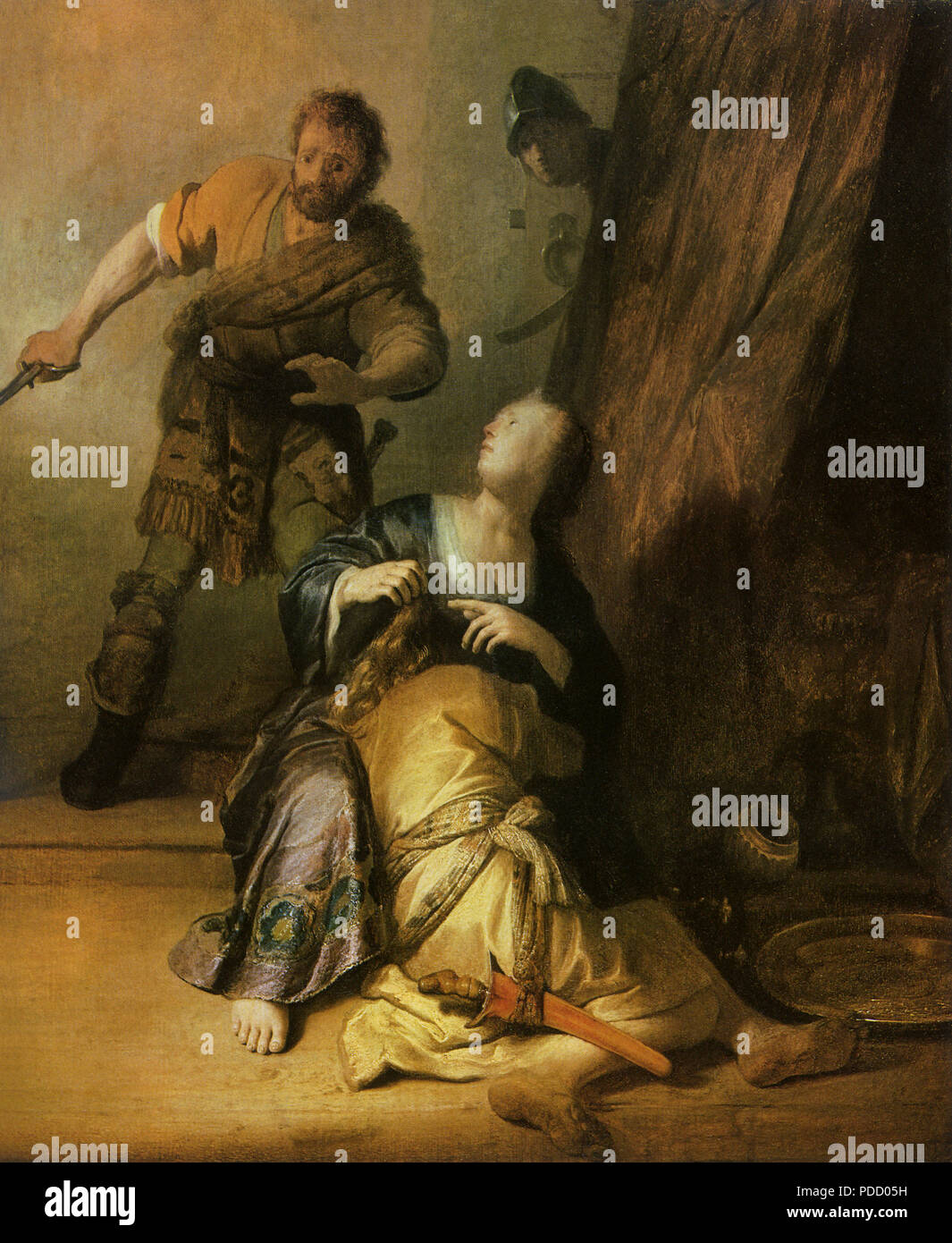 Sansone e Dalila, Rembrandt Harmensz van Rijn, . Foto Stock