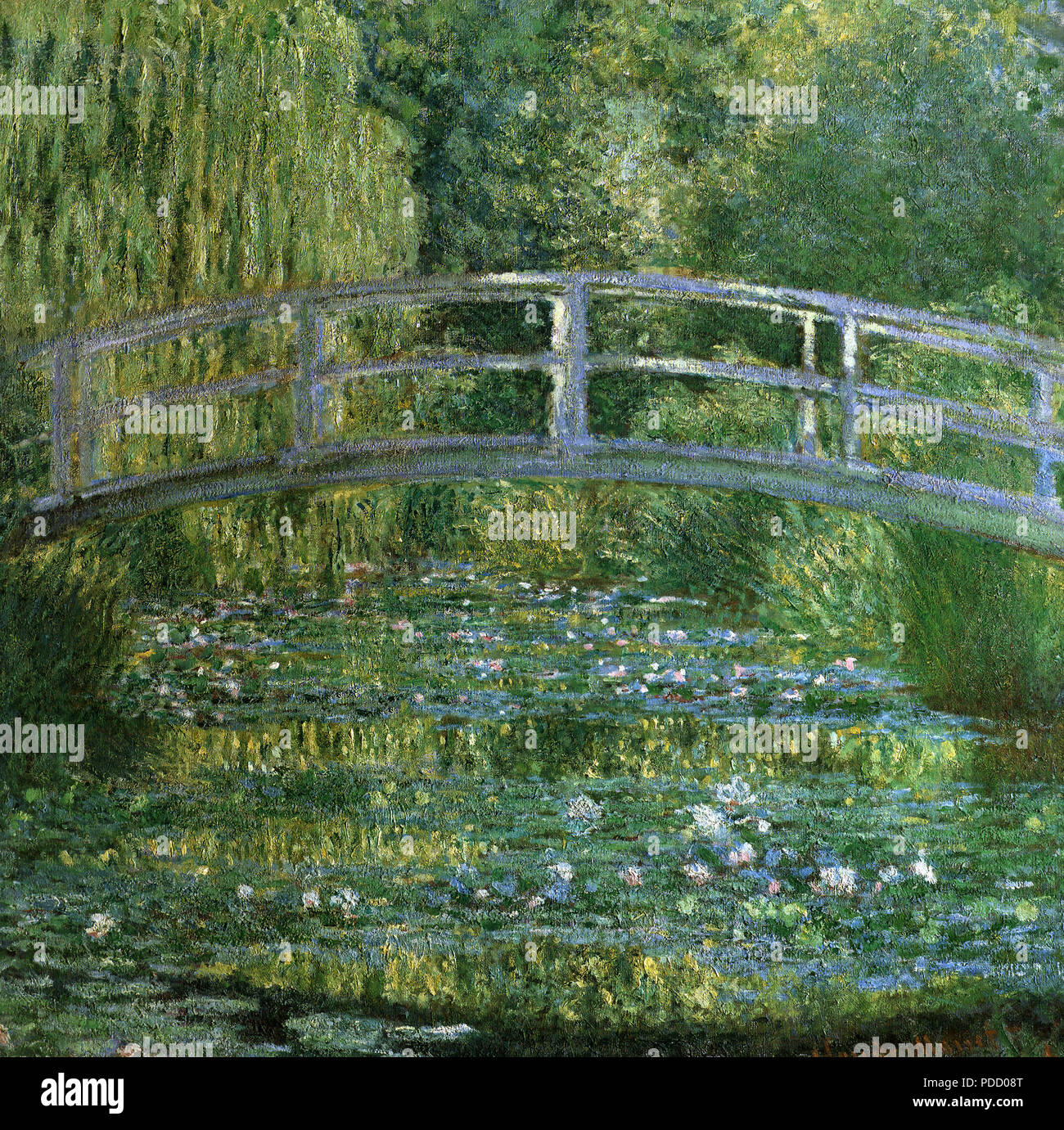 Il Water-Lily Pond-Harmony in verde, Monet, Claude, 1899. Foto Stock