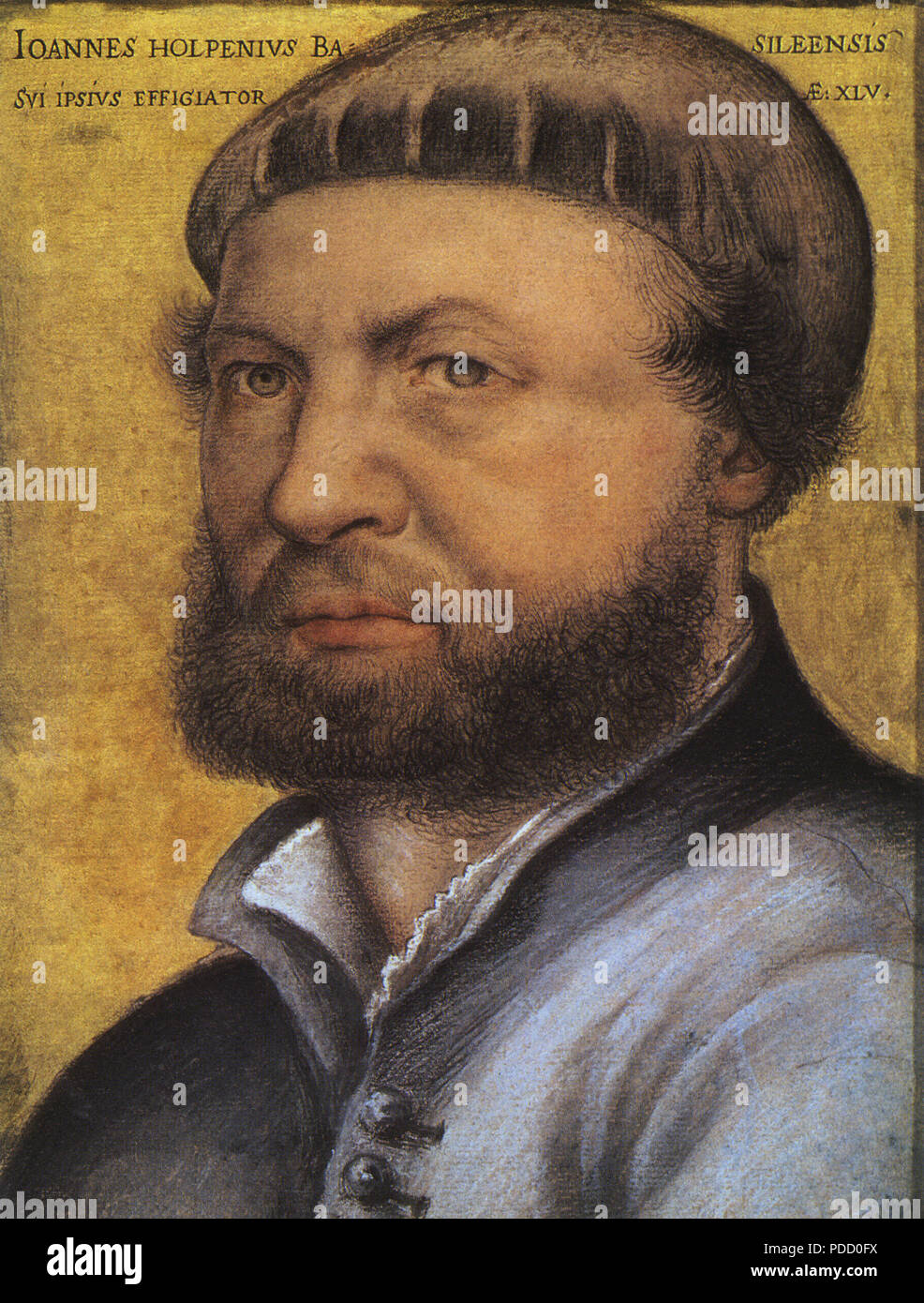 Autoritratto, Holbein Hans il giovane, . Foto Stock