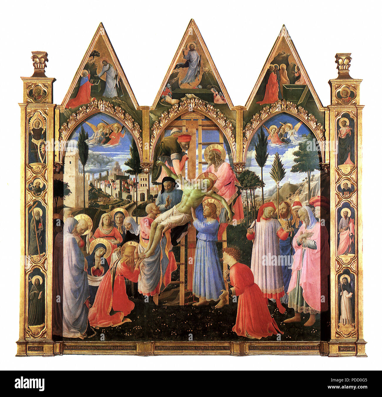 La deposizione, Angelico, Fra, . Foto Stock