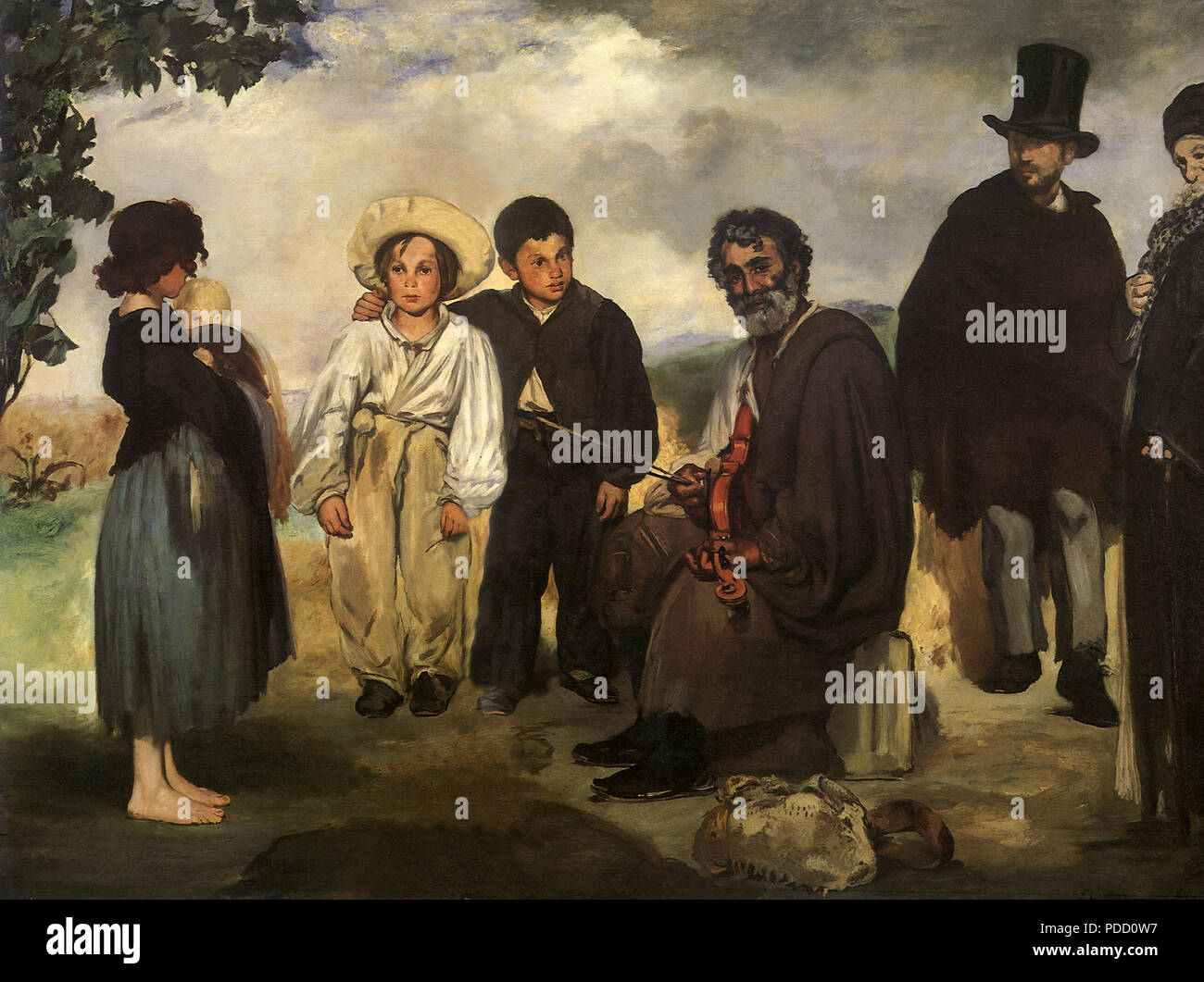 Il vecchio musicista, Manet, Edouard, 1862. Foto Stock