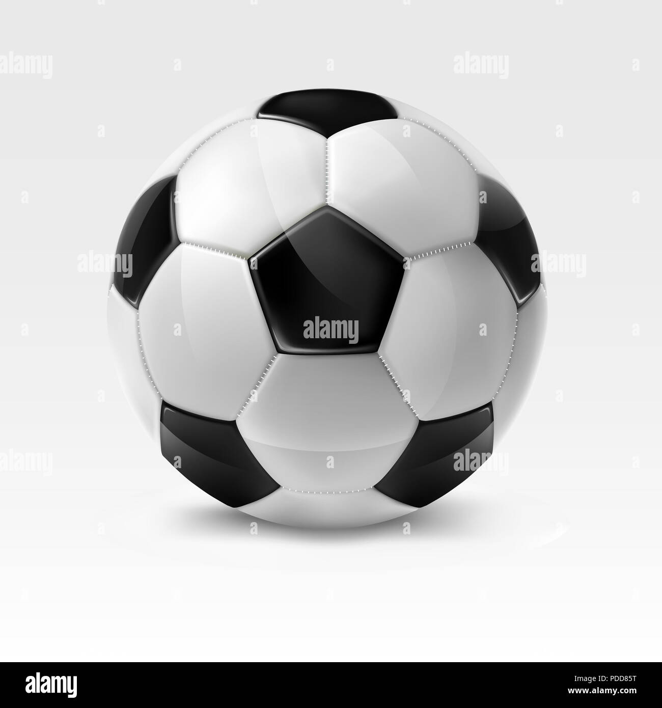 Pallone da calcio.Mesh.Questo file contiene la trasparenza. Foto Stock