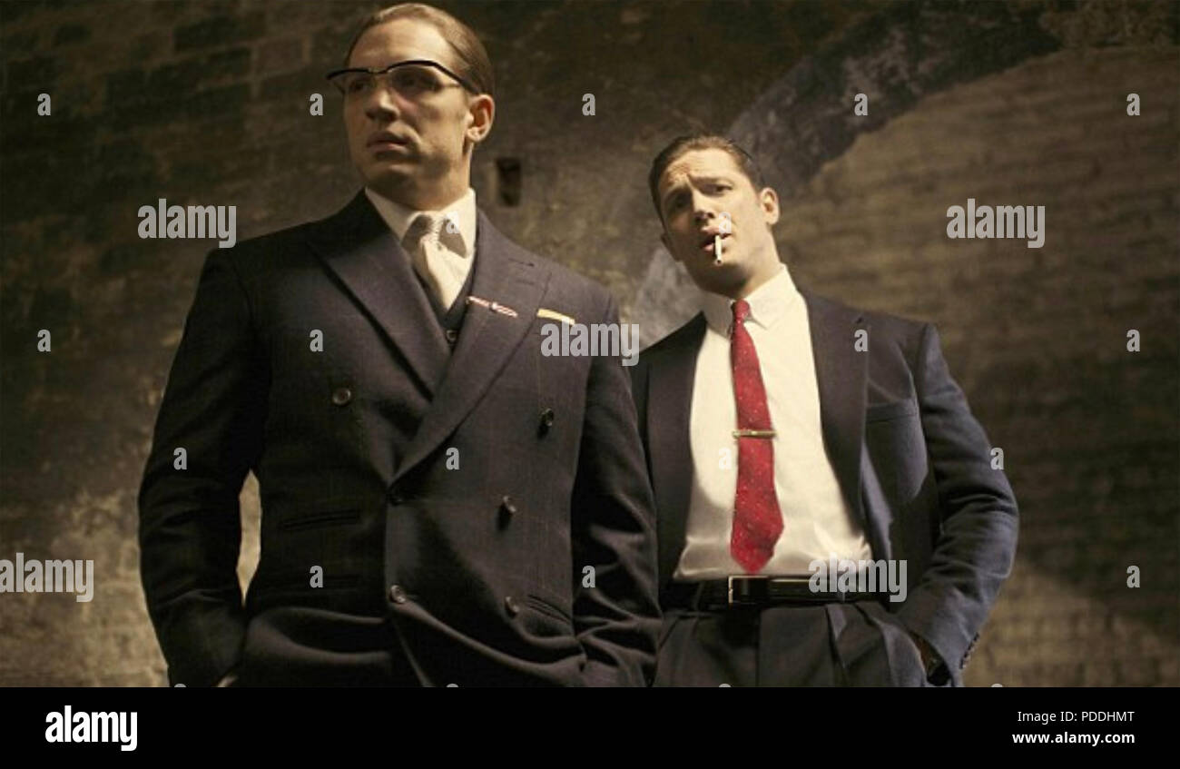 La caduta del KRAYS 2016 saraceni la produzione di film con Tom Hardy Foto Stock