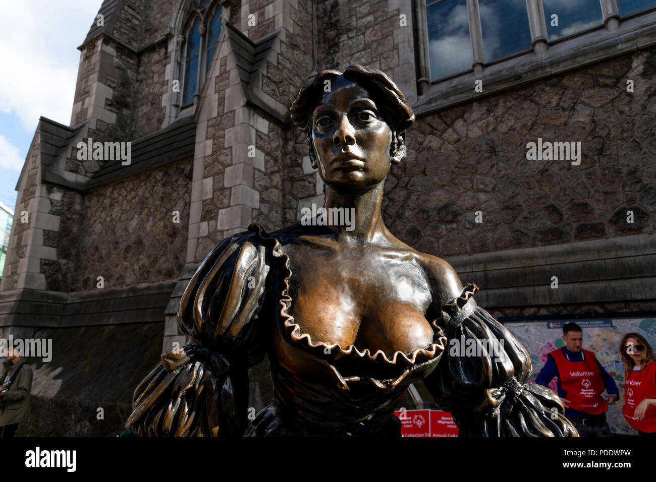 Molly Malone Statua in Dublino Foto Stock