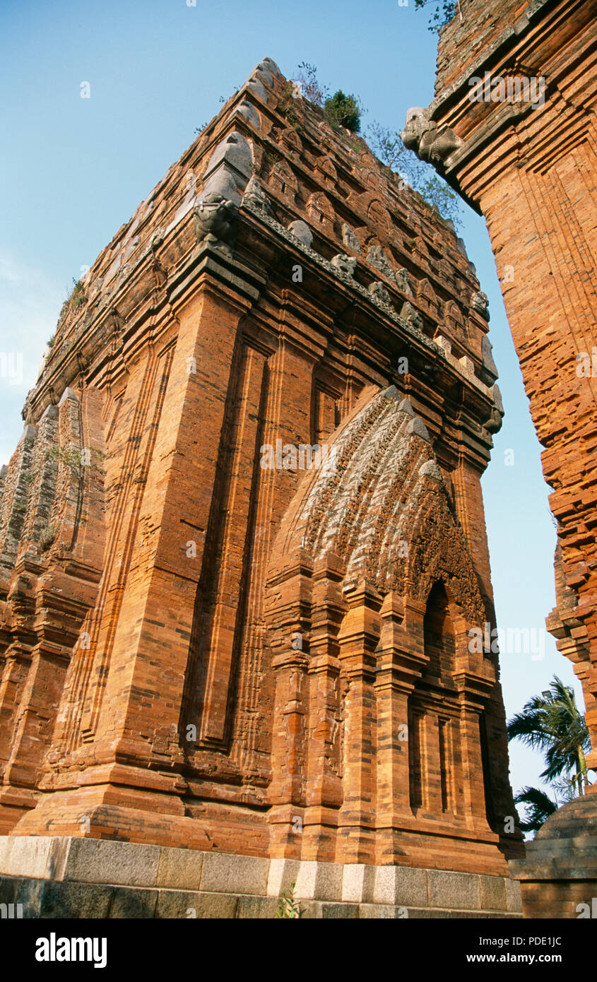 Thap Doi Cham Towers di Quy Nhon, Vietnam Foto Stock