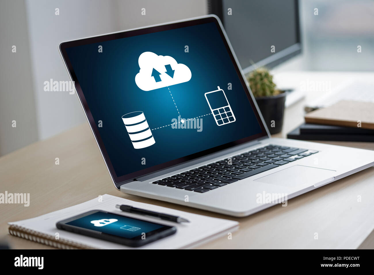 LIVE STREAMING Backup Download digitale di elaborazione un trasferimento dei dati , il download di streaming Foto Stock