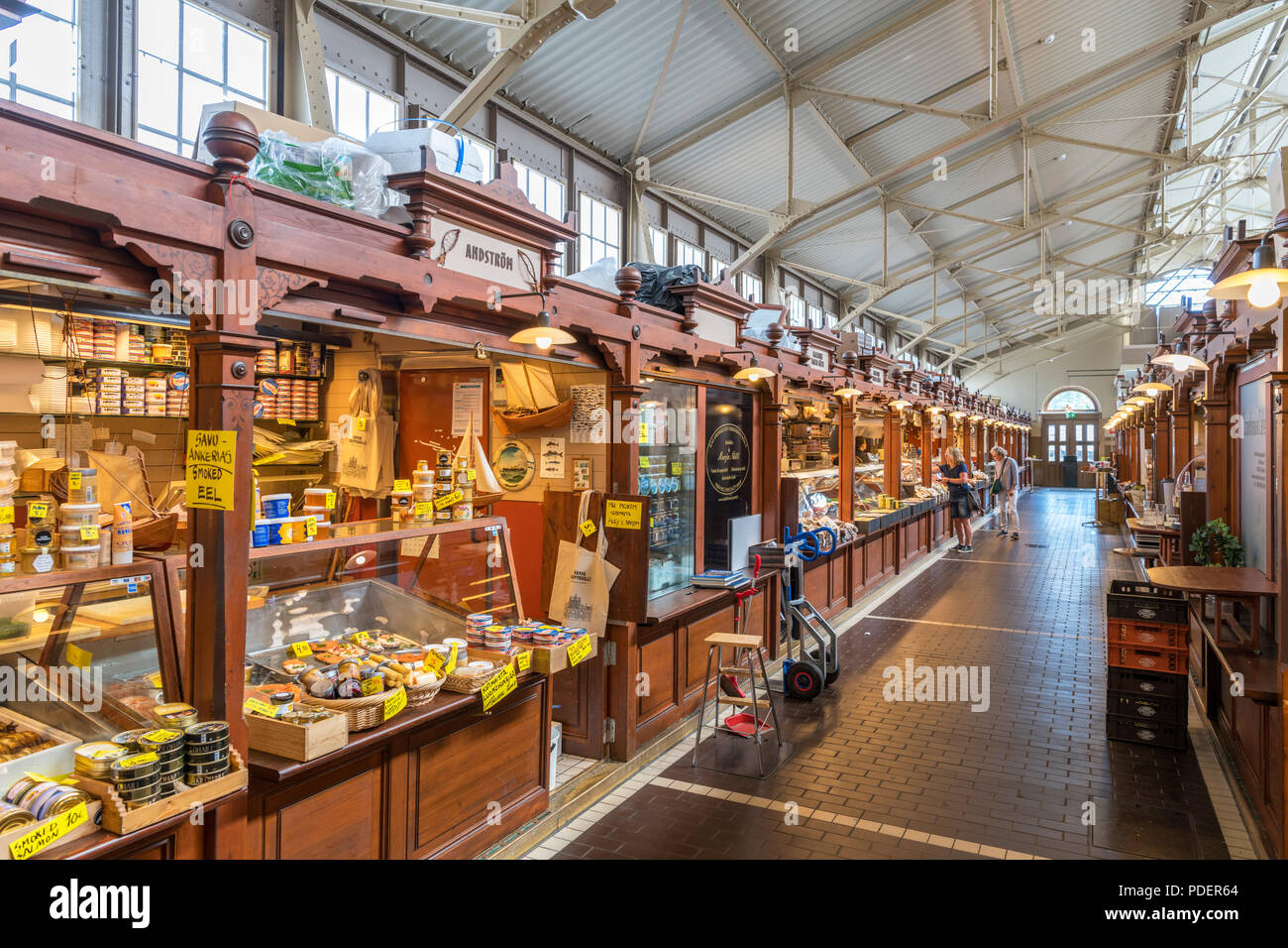 Helsinki Old Market Hall (Vanha Kauppahalli), Helsinki, Finlandia Foto Stock