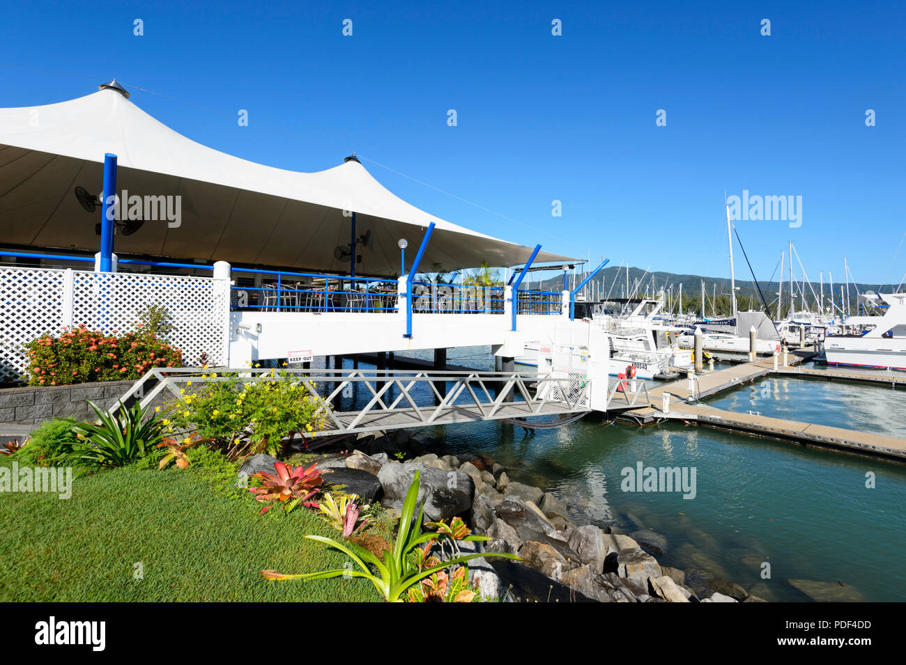 Manopola di Yorkeys Boating Club e Marina, Cairns Northern Beaches, estremo Nord Queensland, FNQ, QLD, Australia Foto Stock