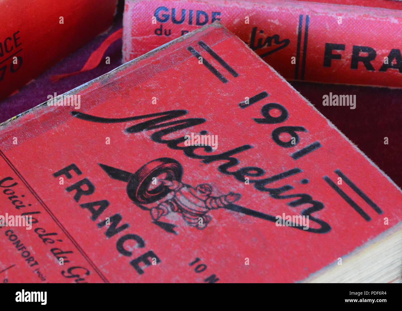 Vecchia Michelin guida rossa, Francia Foto Stock