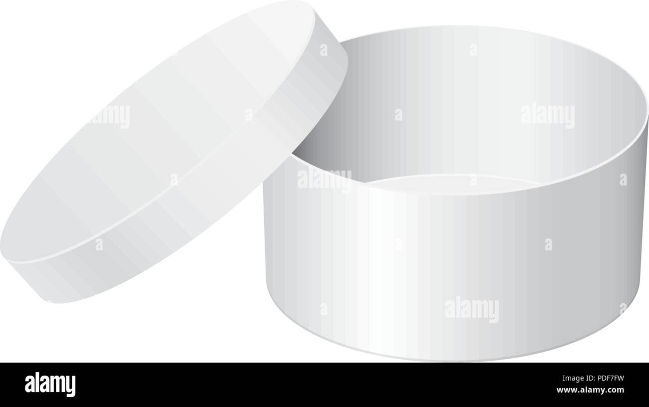 Confezione regalo. Bianco confezione aperta Illustrazione Vettoriale