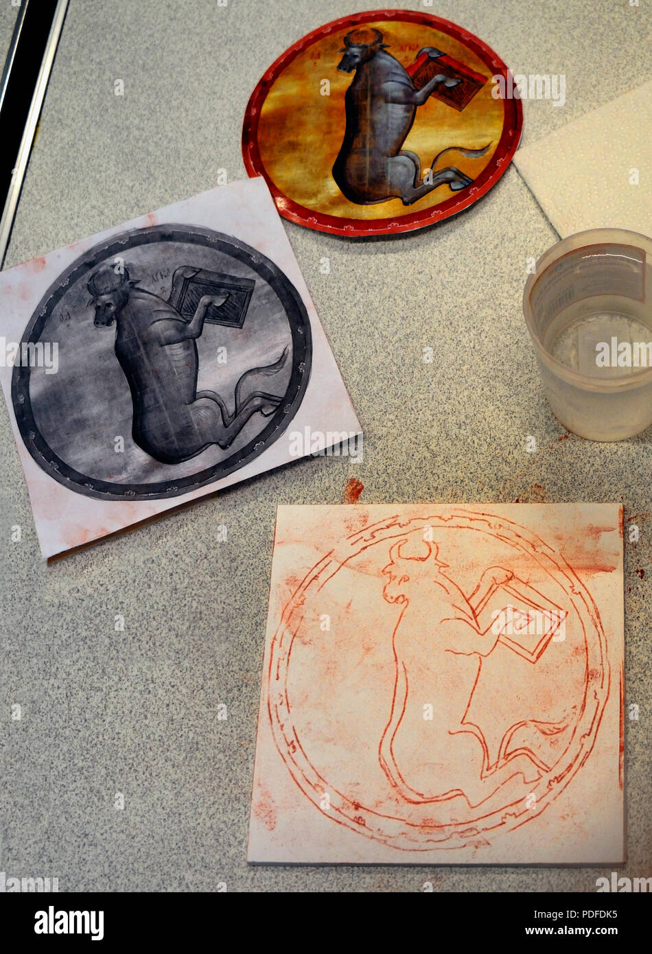 Icona officina di verniciatura Foto Stock