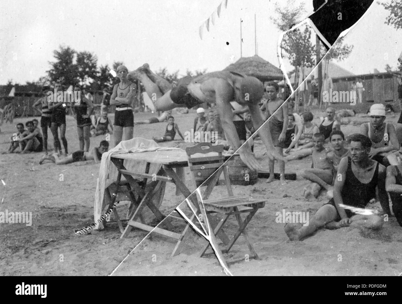 135 Tempo Libero, feat, spiaggia, estate Fortepan 16796 Foto Stock