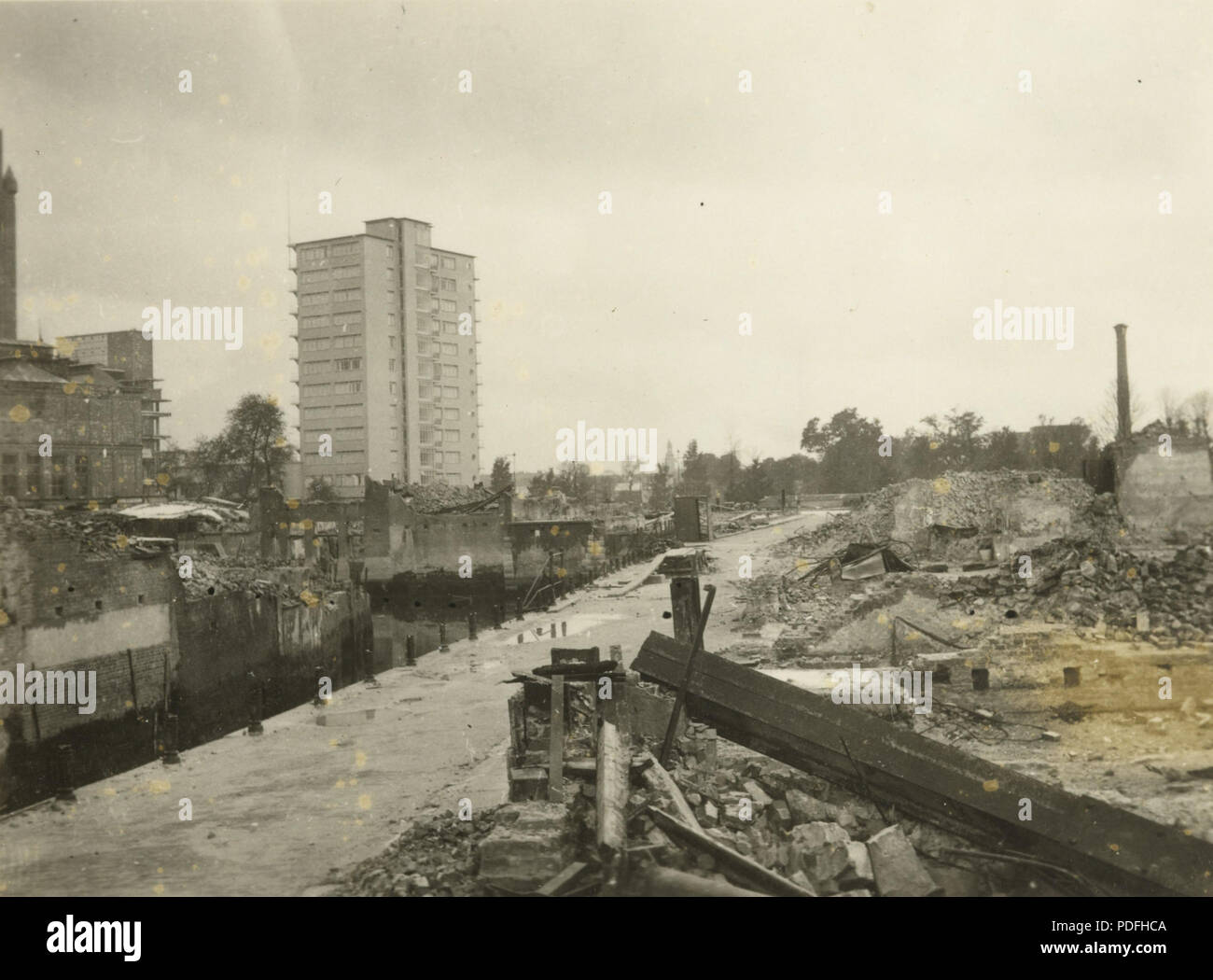 139 Gebombardeerd Rotterdam incontrato flat Foto Stock