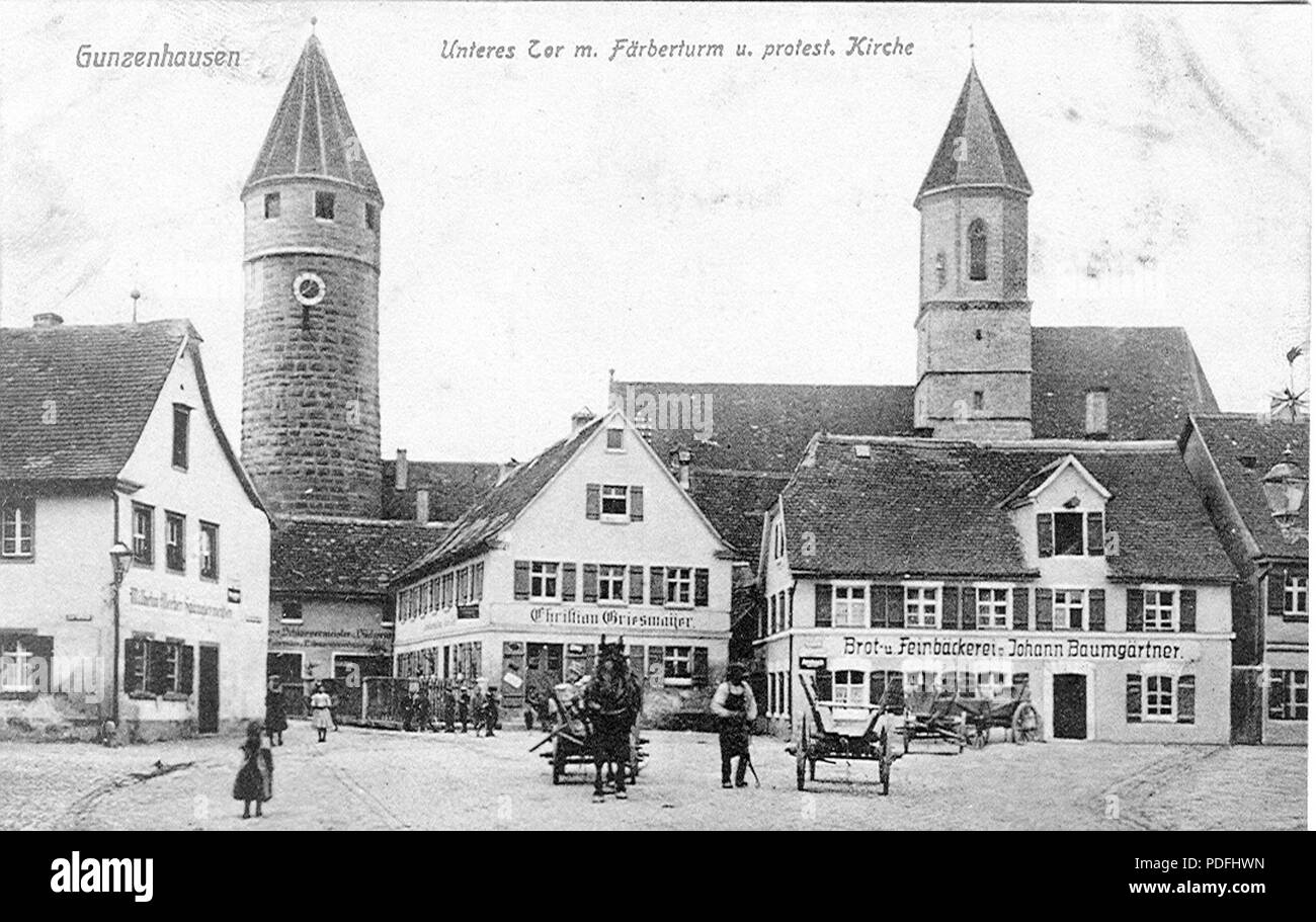 147 Gunzenhaus - Unteres Tor Foto Stock