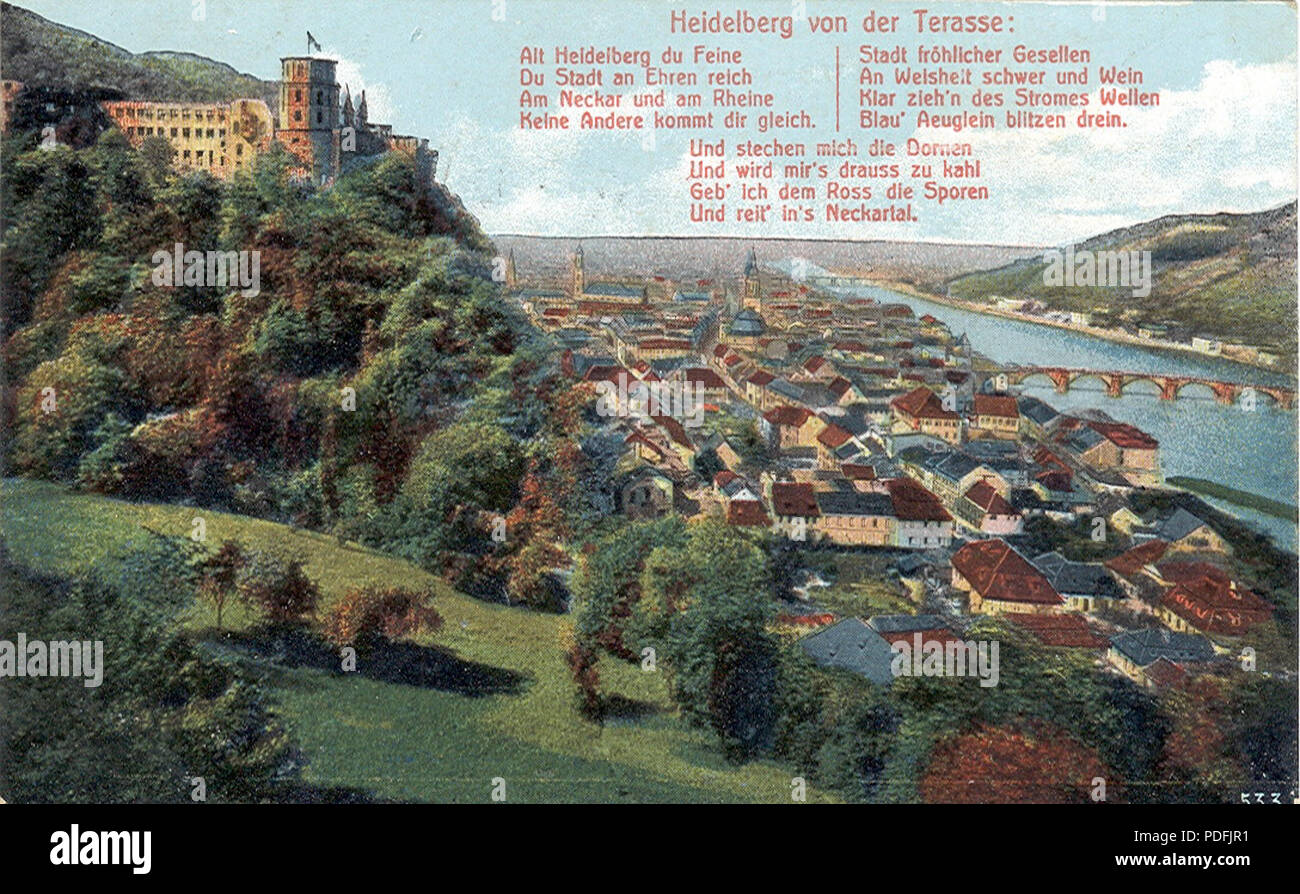 150 Heidelberg - Schloss Foto Stock