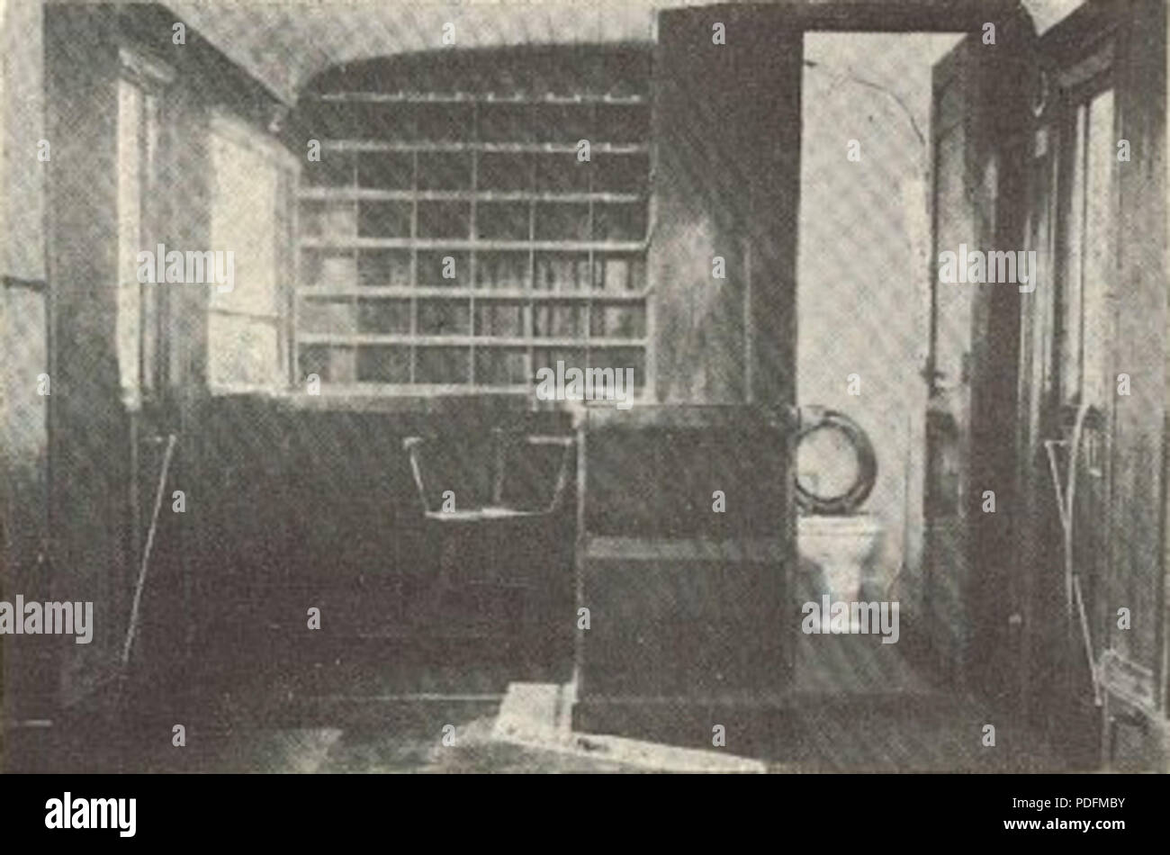 161 interno de uma combinada carruagem do Vouga - GazetaCF 1164 1936 Foto Stock