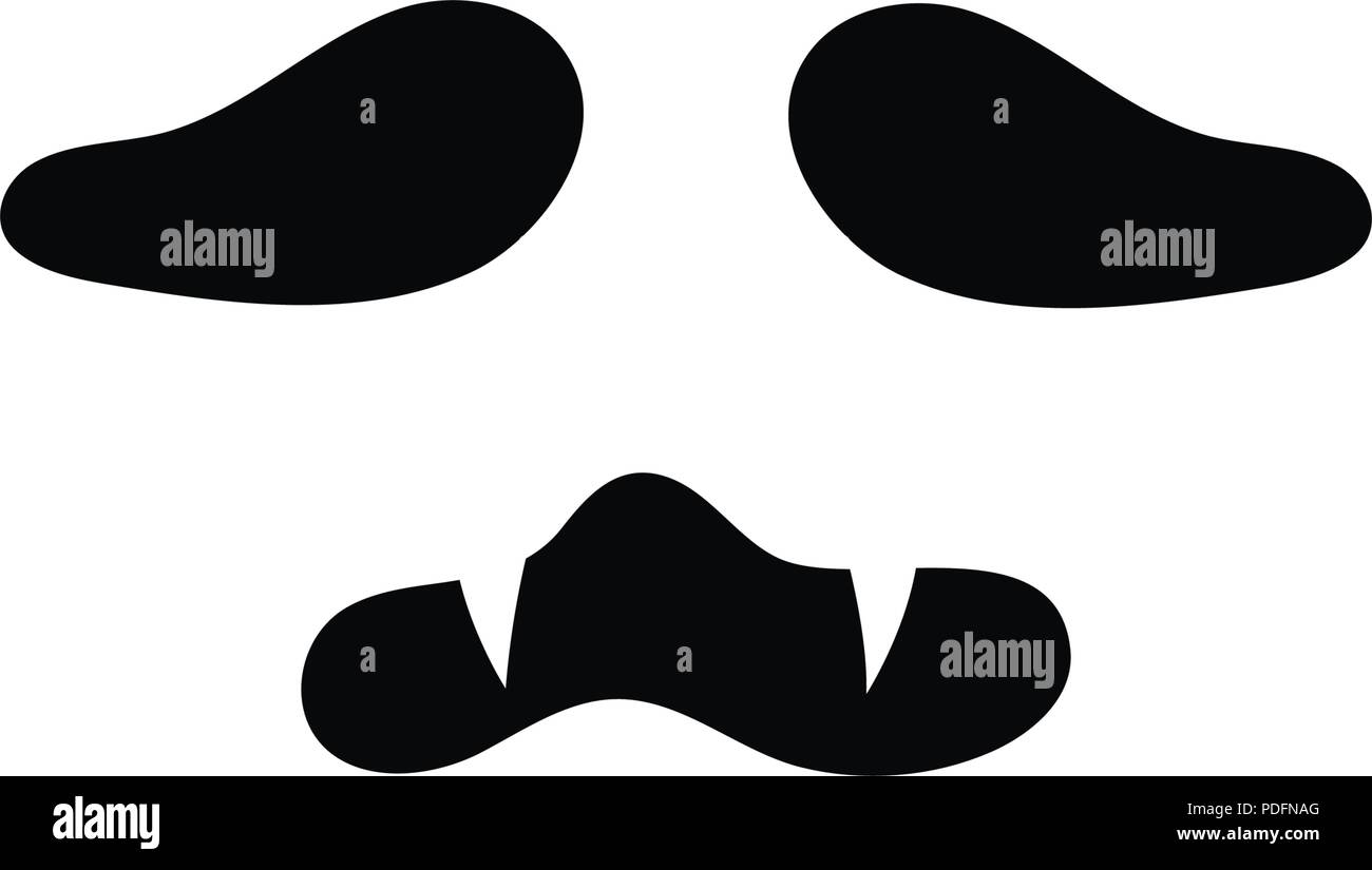 Icone fantasma illustrazione vettoriale di design piatto caratteri Illustrazione Vettoriale