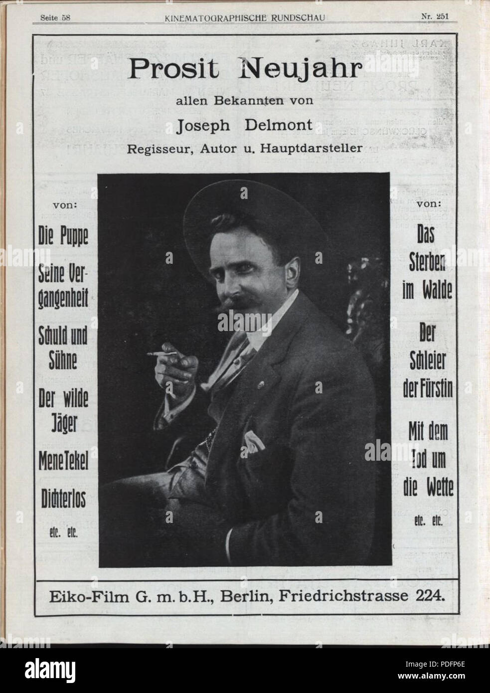 173 Joseph Delmont 1912 Foto Stock