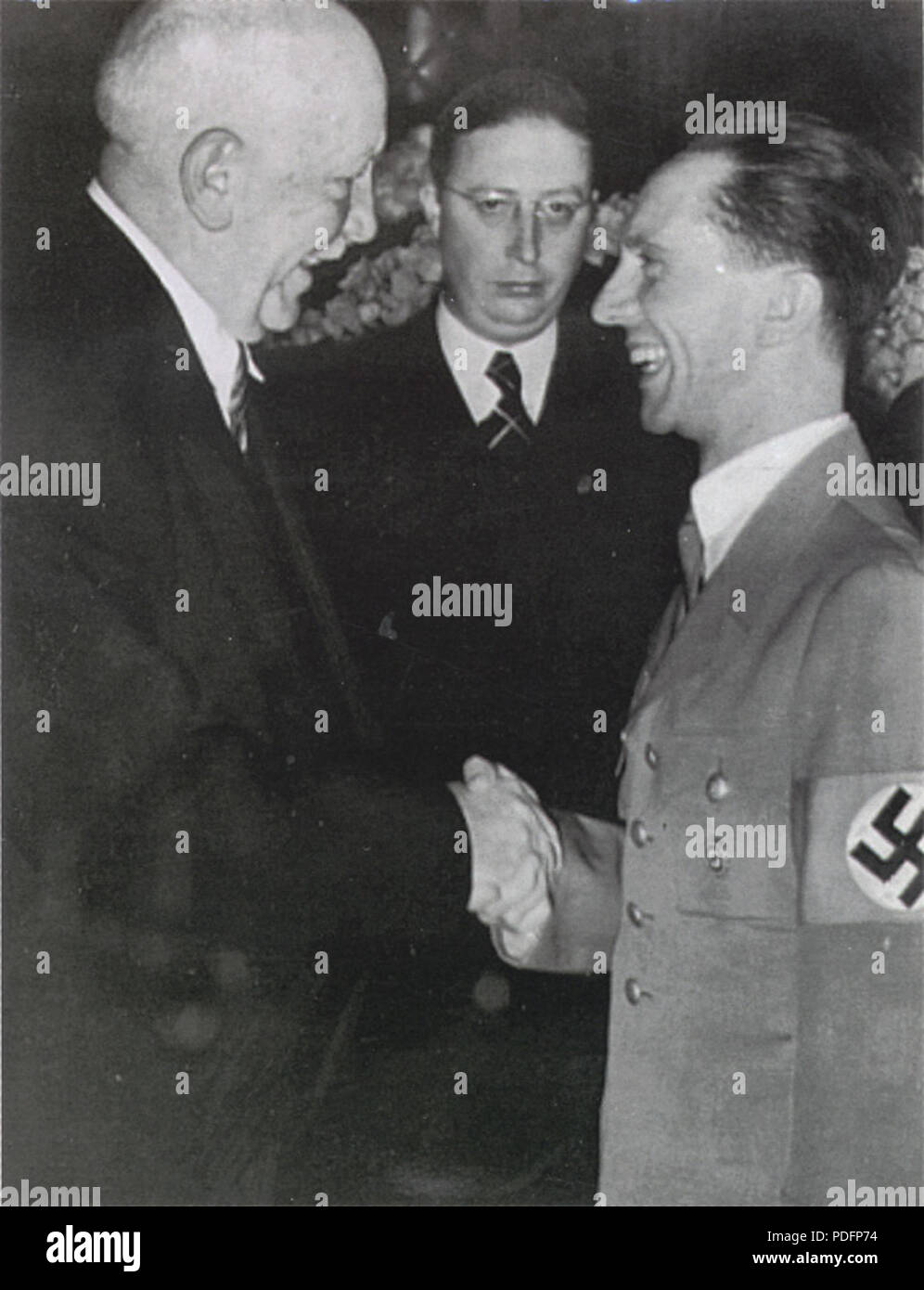 173 Joseph Goebbels e Richard Strauss Foto Stock