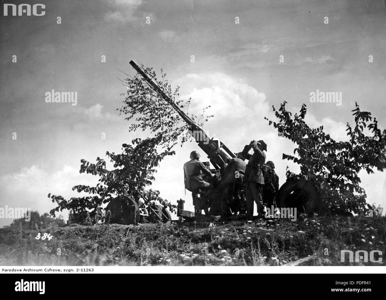 177 Kampfgeschwader Lützow anti-aerei pistola Foto Stock