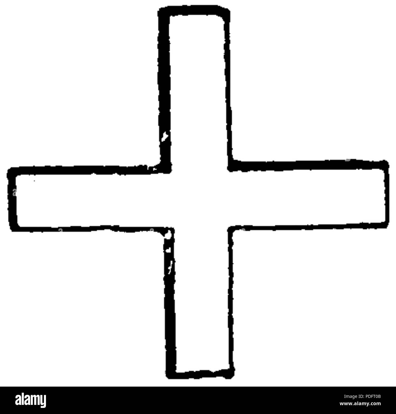 184 Kors, Grekiskt, Nordisk familjebok Foto Stock