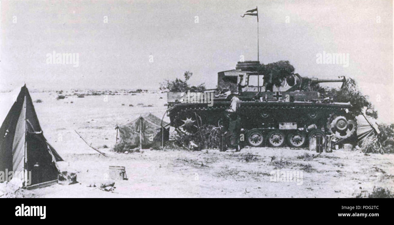 251 P-III serbatoio in Africa Aprile 1942 Foto Stock