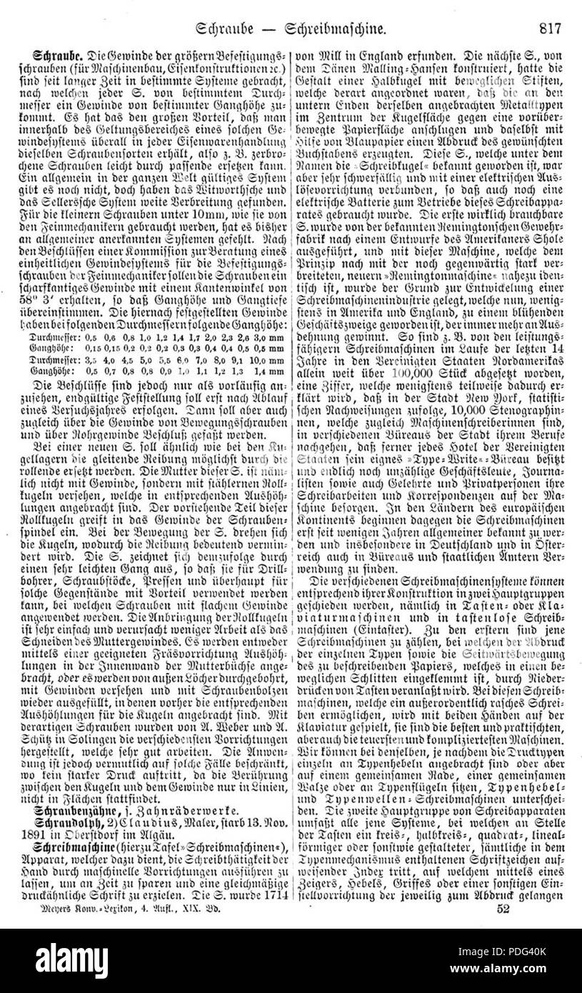 18 Meyers b19 s0831 Foto Stock