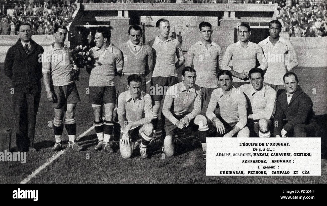 192 L'équipe d'Uruguay de football, aux Jeux olympiques de 1928 Foto Stock