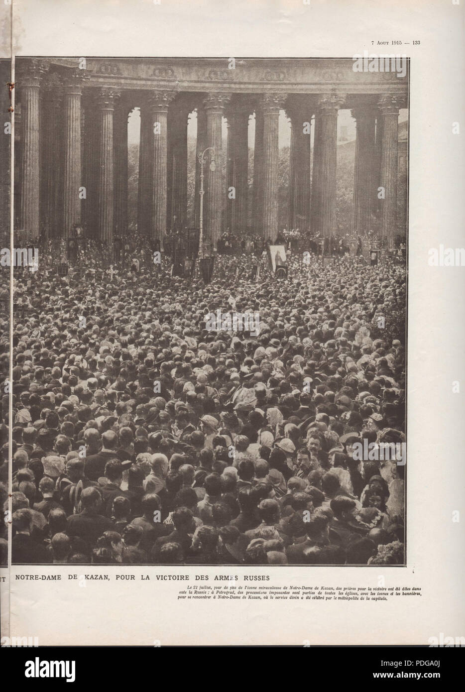 239 n. 3779 7 août 1915 scan11, pagina 133 Foto Stock