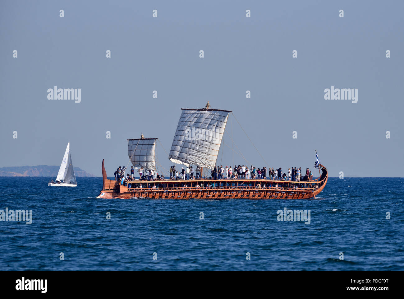 Antica nave a vela greca immagini e fotografie stock ad alta
