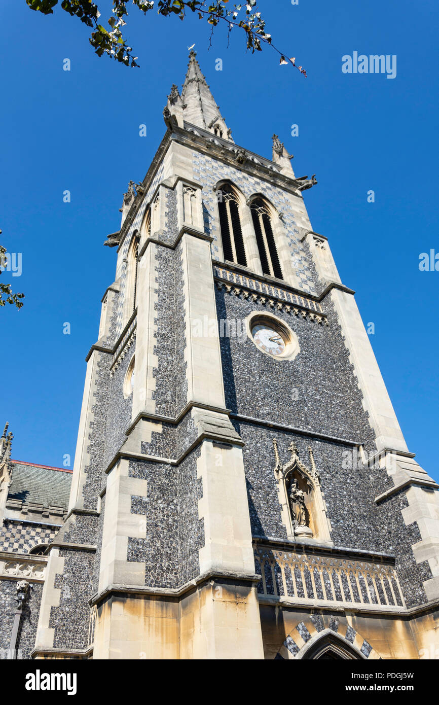 St Mary-le-Torre guglia della chiesa, Tower Street, Ipswich, Suffolk, Inghilterra, Regno Unito Foto Stock