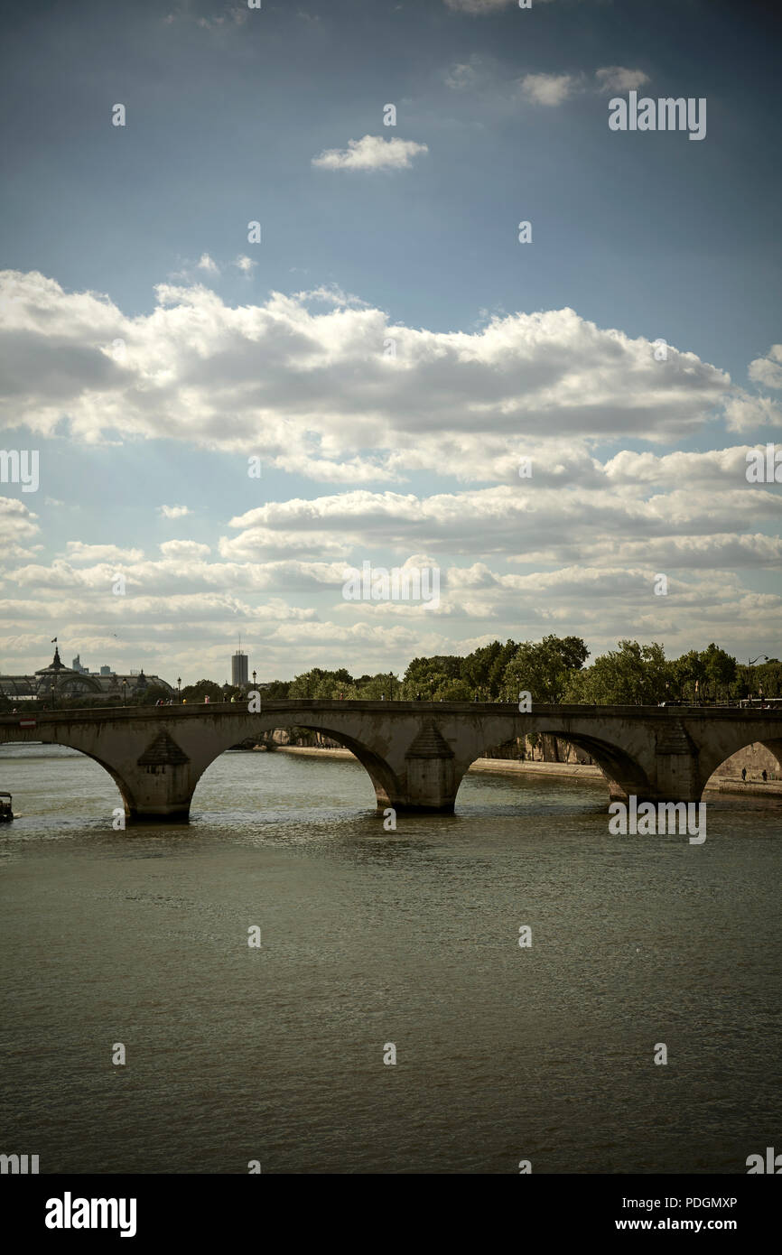 Ponte sul Fiume Senna - Parigi, Francia Foto Stock