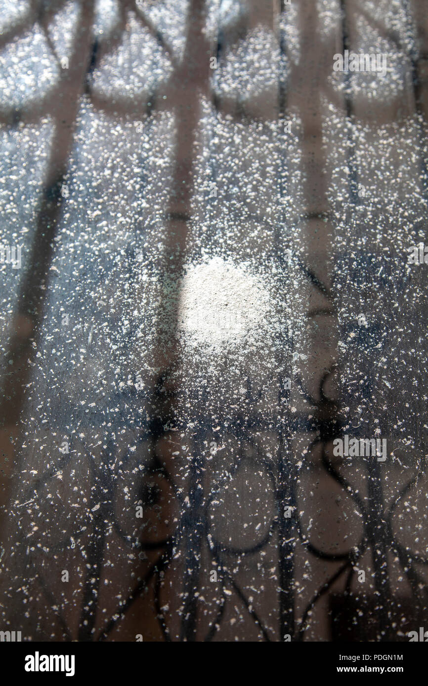 Finestra di spruzzi di riflessione Tetxure Foto Stock