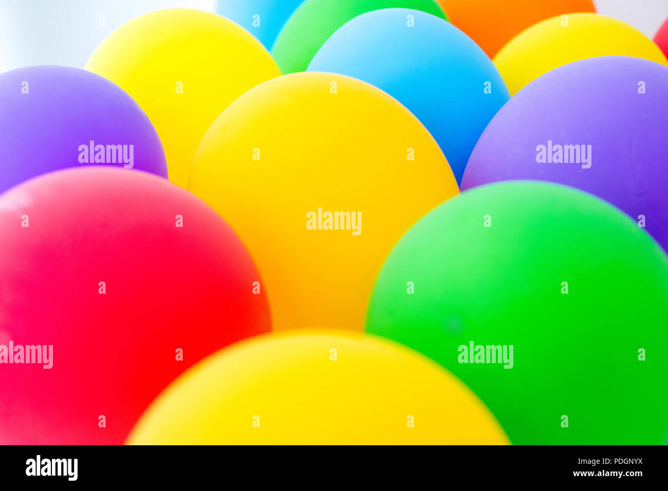 Sfondo astratto di palloncini colorati Foto Stock