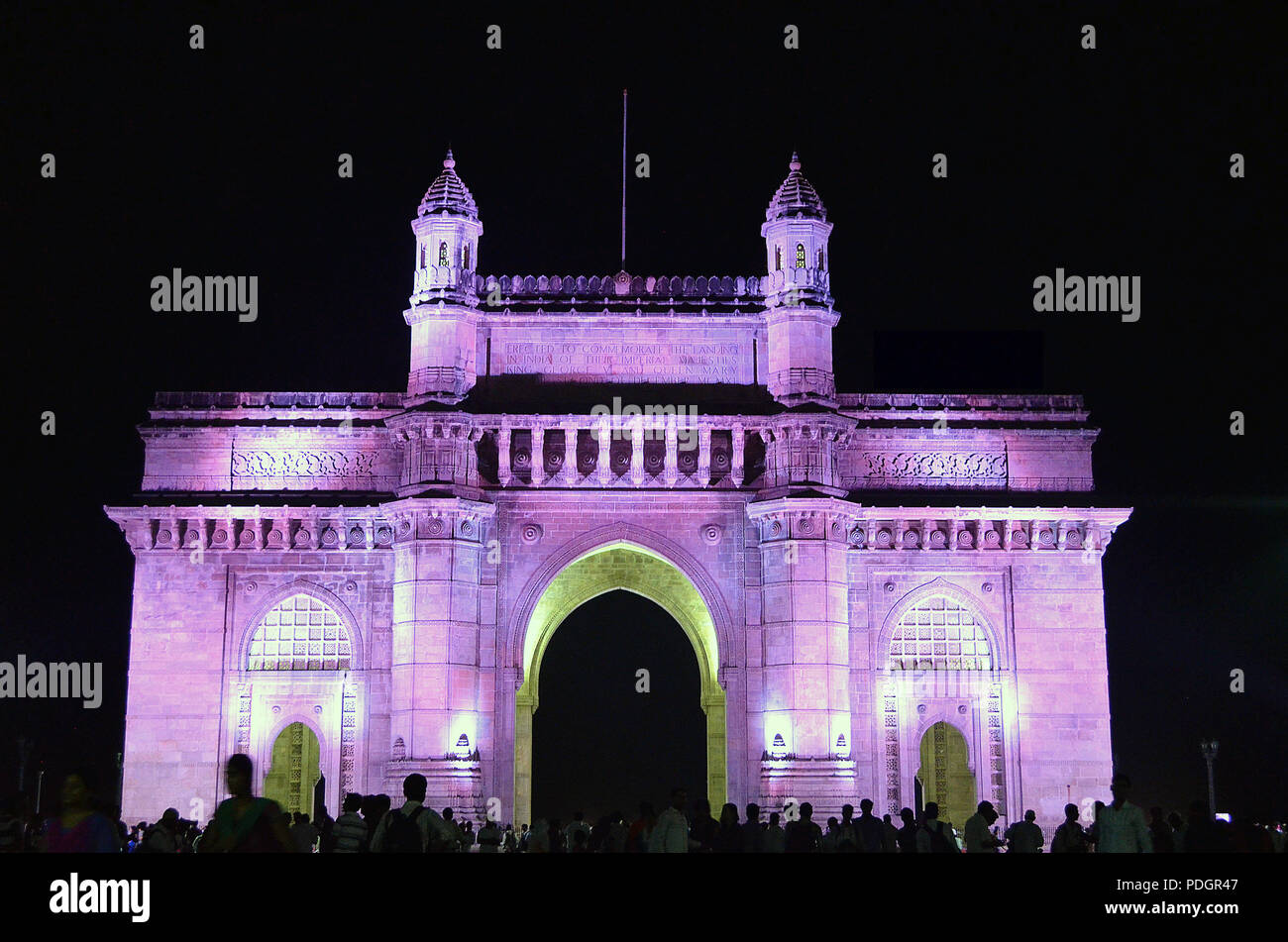 Il modo di Gate of India, Colaba, Mumbai Foto Stock